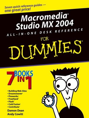 cover image of MacromediaStudio MX 2004 All-in-One Desk Reference For Dummies
